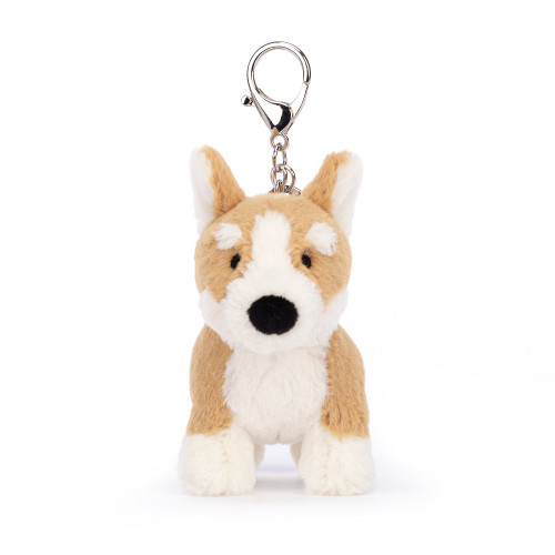 Otto Sausage Dog Bag Charm - ivory & birch