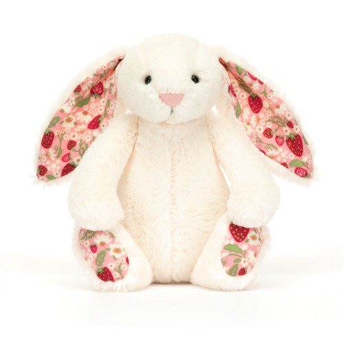  Blossom Cream Bunny Berryキーホルダー 100% Authentic Jellycat Blossom Cream Bunny 'Berry' Bag