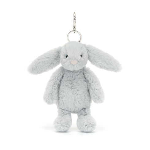 Jellycat Bashful Silver Grey Bunny Bag Charm | Buy at Cow & Lizard