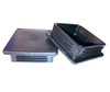 4" Square Plugs (7 - 11 Ga for ID 3.64" to 3.76") Flexible LDPE Ridges  4" x  4" In - Fencing lamp Post Finishing Inserts - Furniture Decor