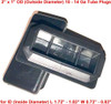 SBD's 1" X 2" - BLACK PLASTIC  RECTANGLE TUBING PLUG/END CAP -  FITS 0.732"-0.834" × 1.726"-1.834" TUBE ID