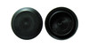 1/2" 0.5 inch Flush Mount Black Plastic Body and Sheet Metal Hole Plug