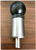3/8" Diameter Plunger 'POP' Pull Pin | 1" Diameter x 1-1/2" Length Brushed Weld ON Steel Barrel | Zinc Pl Knurled Round Nut |Spring Loaded Brushed Steel Plunger | Hard PlastRound Knob