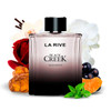 Black Creek by La Rive is a Floral Woody Musk fragrance for men. Black Creek was launched in 2017. Top notes are Bergamot and Black Currant; middle notes are Birch, Patchouli, Rose and Jasmine; base notes are Oakmoss, Musk, Amber and Vanilla.