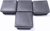 1-1/4" (1.25") Square (10-14 Ga) (for ID 0.98" - 1.08") Black Plastic Tubing Plug, Cap Steel Fence Post, Pipe Tube Cover Sliding Inserts