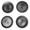1 1 inch Flush Mount Black Plastic Body and Sheet Metal Hole Plugs by Caplugs