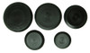 25 Piece Flush Mount Black Hole Plug Assortment for Auto Body and Sheet Metal 4" 3.5" 3" 2.5" 2" inch