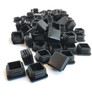 110 Pieces Premier Quality Mixed Sizes Square Black Plastic LDPE Plugs Assort 10 Each of 11 Sizes ½” to 2”. Glide Insert End Caps for Chair Table Stool Legs