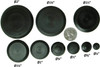 90 Piece Flush Mount Black Hole Plug Assortment for Auto Body and Sheet Metal