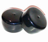 SBDs 2" Round Black Vinyl Flexible End Caps || Pipe Post Finishing Caps Round Tubing and Rods 2" to 2-1/16" Outside Diameter - 1" Inside Height