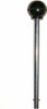 Pin, Tensile (5/16" Dia, 3-1/2" Locking Space) Round Black Knob- Universal Weight Stack Replacement PIN | Detent Hitch Locking PINS - Chrome Plated Steel Shaft with Ball Valve Locking
