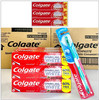 Colgate Sparkling White Toothpaste with Cinnamon and Natural Mint Flavor for Kids and Adults, 6 Pack + WITH TPPTH BRUSH