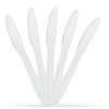 SBDs Super Heavy Duty Premium Quality Pack Flatware Plastic Knife Set. -Reusable-washable – Heat Resistant PK 36 CT X 6