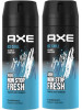 Axe Deodorant Body Spray - Ice Chill - Frozen Lemon & Eucalyptus - Net Wt. 4 OZ (113 g) Per Can - PK6