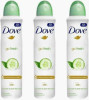 Dove Go Fresh Cucumber & Green Tea Deodorant 48h Spray 250ml /8.45ozPK3