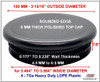 SBDs 100 MM (3-15/16") OD RND Plastic Cap Plugs 4-7 Ga for ID Grip Range 3.464" to 3.584"