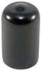 SBD's 5/8"- 11/16" Round Black Vinyl Flexible End Cap Bolt Screw Rubber Thread Protector Safety Cover | for 0.625 Inch Pipe Post Tubing Rod OD Cover - 1" inside Height.