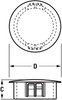 SBD's 2" ID Hole Nylon Plastic Locking Plugs | Quality Seamless Finish | Rigid Plugs Flush Mount Matte Finish. for Automotive/Industrial/Marine and Many Other Applications.