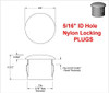 SBDs 5/16" ID Hole Nylon Plastic Locking Plugs for Panels - 0.312 Inch ID Round - 3/8" Head Diameter - for Panel Thickness .016" - .062" | Body n Sheet Metal Hole Plug