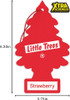 Little Trees Car Air Freshener | Xtra Strength Provides Long-Lasting Scent for Auto or Home | Extra Boost of Fragrance | Strawberry, 24 Air Fresheners