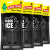LITTLE TREES Car Air Freshener. Vent Wrap Provides Long-Lasting Scent, Slip on Vent Blade. Black Ice, 16 Air Fresheners
