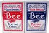 Bicycle BEE Index Playing Cards Set of Large Print Poker Size Cards, Red & Blue Backs, for Easy Reading, Family Card Games, Classrooms