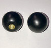 SBD's Black Phenolic ABS Plastic Ball Knob Female | 3/8"- 16 Thread Pitch 15/16"  Depth 1-3/8" Diameter, 1-1/2" Height w/Brass Coated Metal Insert  Heavy Duty 1.02 Oz