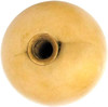 SBDs Phenolic ABS Yellow Hard Plastic Ball Knob - Female | 3/8"- 16 Thread Pitch 15/16" Depth 1-3/8" Diameter, 1-1/2" Height w/Brass Coated Metal Insert - Heavy Duty 1.02 Oz
