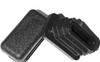 1 x 1/2 inch Rectangle Plastic Plugs | 16-18 Ga (for Hole Size 0.87" - 0.90" L x 0.37" - 0.40" W) Tubing Wall Thickness .065" - .049"