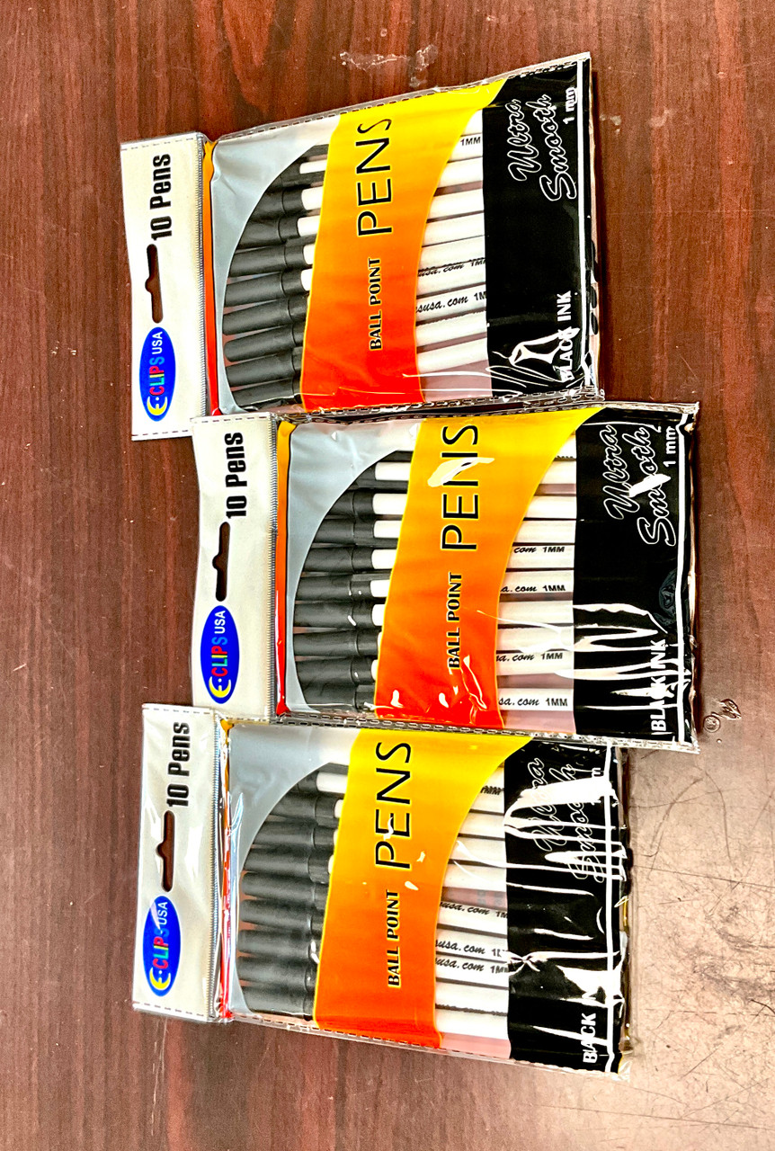 Stick Pes Black Stick Pens, Pack of 10 - SB Distribution Ltd.