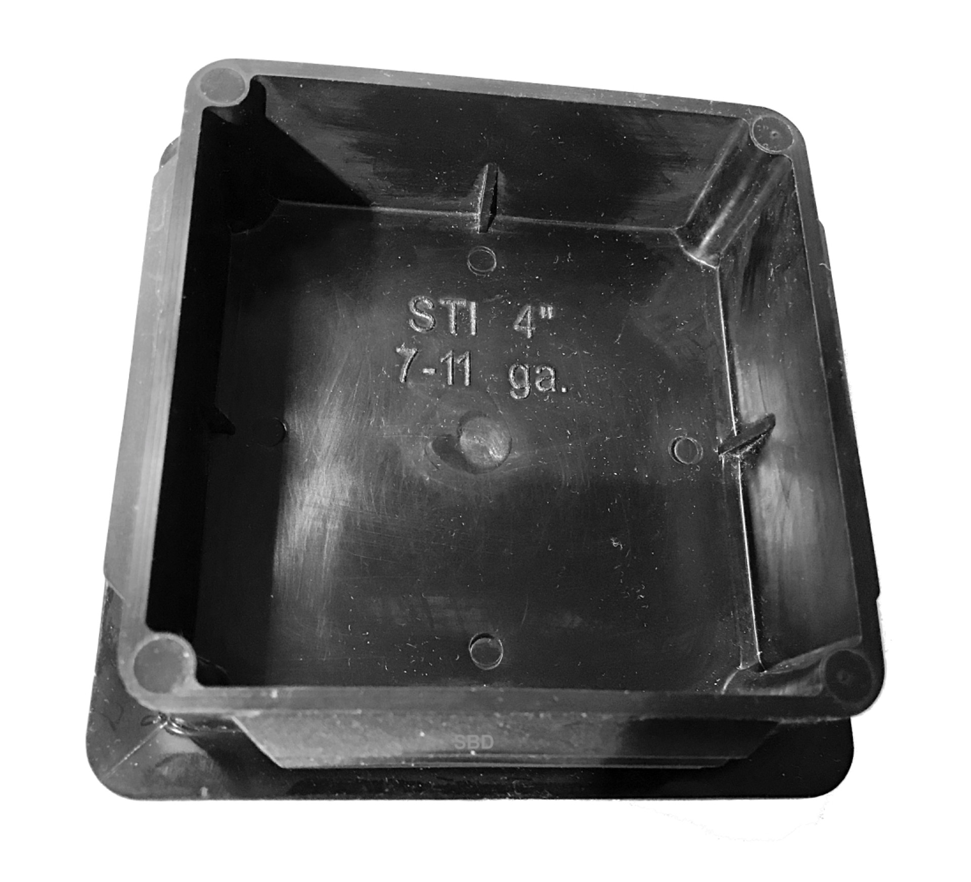 (Pack of 2) 3" X 3" 80 X 80 MM Square Plastic Plugs 1014 Ga (for