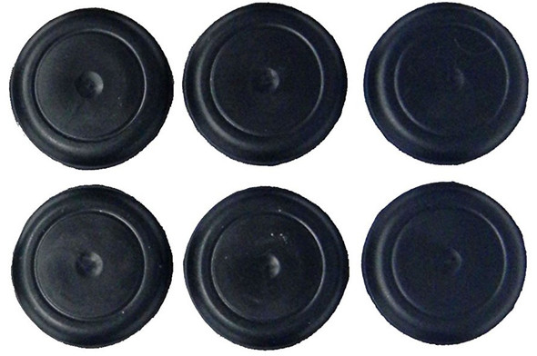 1-1/4" Rubber Plugs Set of 6 - for Body Floor Pan Drain Plugs for Jeep Wrangler TJ 1997 to 2006 Models 