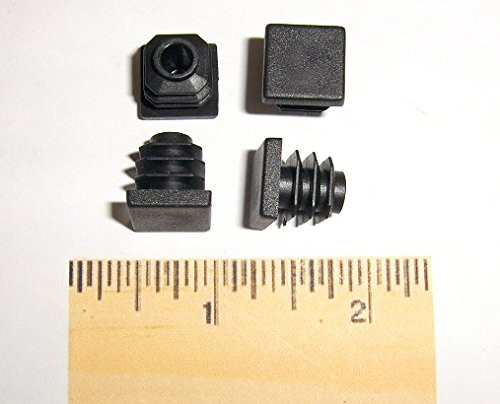 4 x 4 Inches Pack of 2 4 Square Tubing Plugs Furniture Decor Fencing lamp Post Finishing Inserts 7-11 Ga- for ID 3.64 to 3.76 Heavy Duty Impact Resistant Top CAP Flexible LDPE Ridges