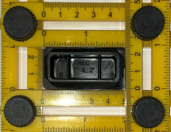 SBD's 1" X 2" - BLACK PLASTIC  RECTANGLE TUBING PLUG/END CAP -  FITS 0.732"-0.834" × 1.726"-1.834" TUBE ID