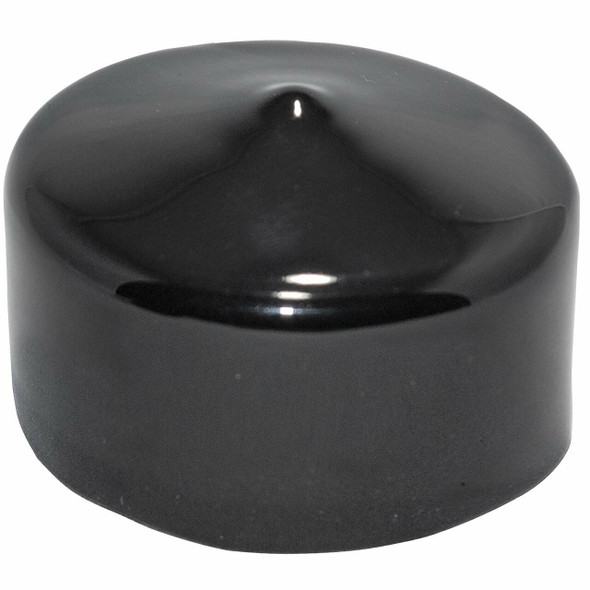 Caplugs |Pack of 4 | Plastic Round Cap VC-1750-16, 1-3/4" Round Flexible Vinyl Push-On Black End Caps | Bolt Wire Screw Thread Protector Safety Cover Plugs 1 3/4 x 1 inch Tall | Made in USA