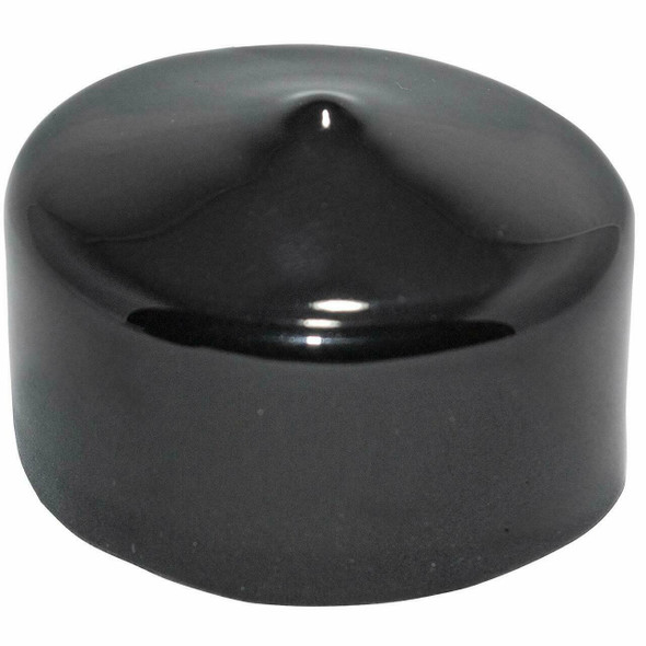 SBD's 3000-24 VC Series – Plastic Round Cap, 10 Pack, Black Vinyl, 3.000" W x 1.500" L Protective Closures, Thread Protectors, Dust and Moisture Seals