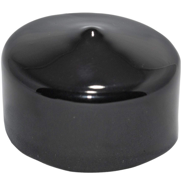 Caplugs |Pack of 100 | Plastic Round Cap VC-1750-16, 1-3/4" Round Flexible Vinyl Push-On Black End Caps | Bolt Wire Screw Thread Protector Safety Cover Plugs 1 3/4 x 1 inch Tall | Made in USA