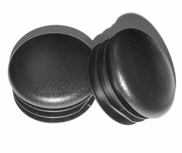 End Caps for Fitness Equipment - 2 Round 14-23 Ga Black Plastic Tubing Plug Fencing Post Steel Furniture Pipe Tube Cover Insert 4 Pack 2 Inch End Cap