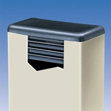 1" x 1-1/2" Rectangular 10-14 G Plastic LDPE End Caps. ID Length 1.24"-1.33", Width 0.74"-0.83"
