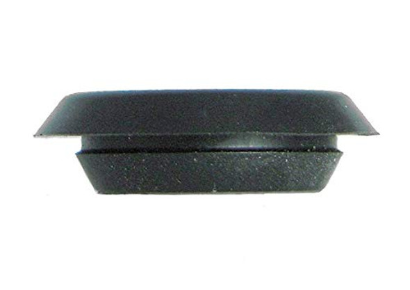 2" 2 inch Flush Mount Black Plastic Body and Sheet Metal Hole Plug Qty 10