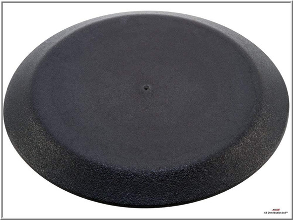 2" 2 inch Flush Mount Black Plastic Body and Sheet Metal Hole Plugs