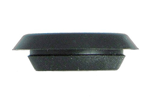 3 1/2" 3.5 inch Flush Mount Black Plastic Body and Sheet Metal Hole Plug Qty 5