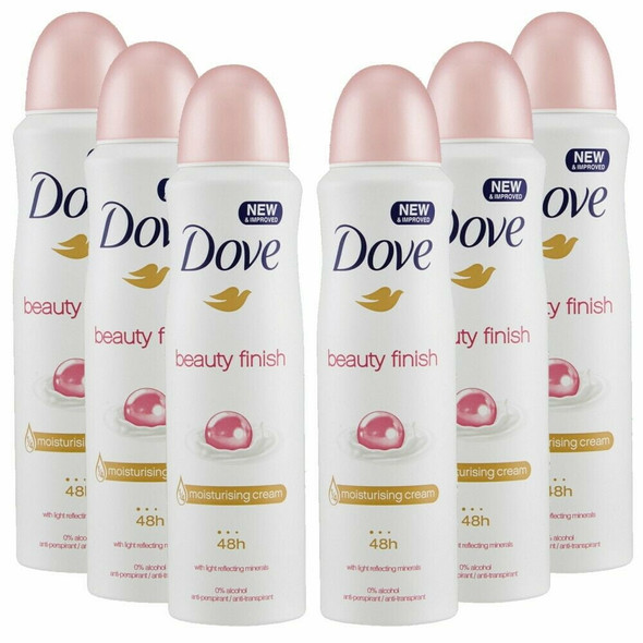 6- Dove BEAUTY FINISH Deodorant Body Spray 150ml 5.07 oz