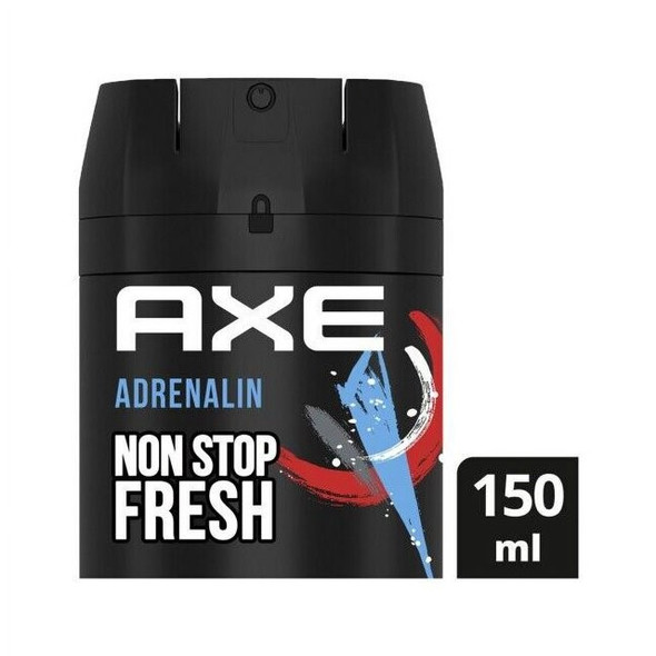 (6 PACK) AXE Deodorant Body Spray ADRENALIN for MEN 48H Fresh -150 ML / 5.07 OZ | by SBD