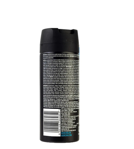 AXE Adrenalin Deodorant Body Spray  48H Fresh -150 ML- Pack of 3
