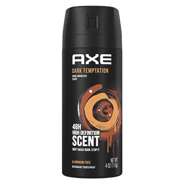 AXE Body Spray Deodorant Dark Temptation for Long Lasting Odor Protection Deodorant for Men Formulated Without Aluminum 4.0 oz