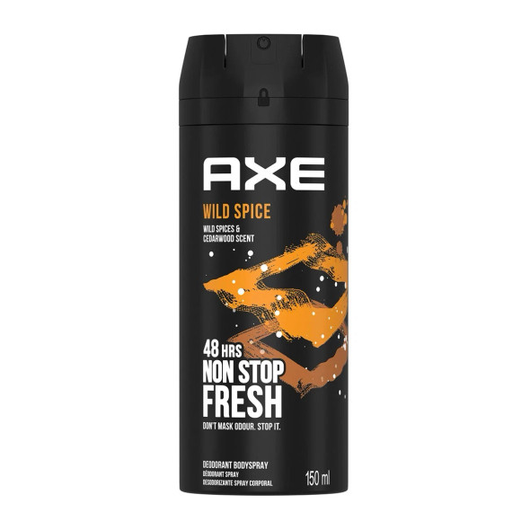 3 Pack Axe Wild Spice Mens Deodorant Body Spray, 150ml (5.07 oz)