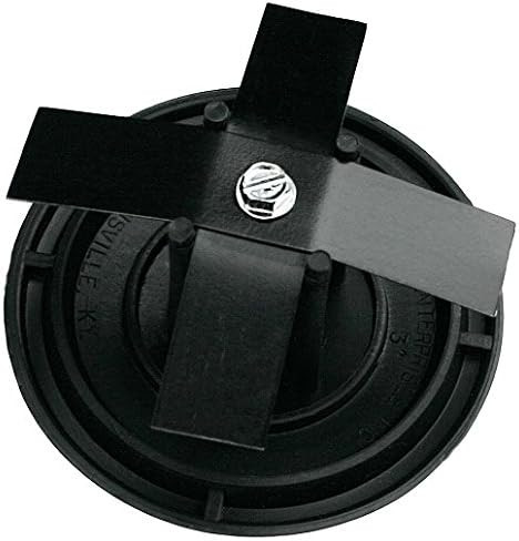 2-3/8" Round Light Pole Top Cap- Black Plastic Glass-Reinforced Polyester | Snap on Plugs for Fencing, Flag Poles, Goal Posts, Mail Box | Made in USA.
