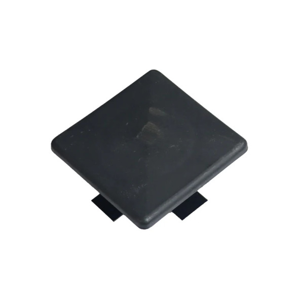 SBD 2-1/2" OD Square Black Light Pole Top Cap | Glass-Reinforced (UV n Weather Resistant) Polyester Tubing Plug W/Four Bendable Steel Straps for 2" ID | Made in USA 85-00005 Made in USA