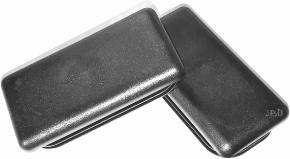 4" x 2" (100 x 50 MM) | for 14-20 Ga Snap in Rectangular Caps Plugs Steel Tube/Rod by SBD